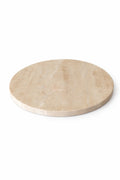 Doğal Traverten Mermer Yuvarlak Sunumluk 27 cm